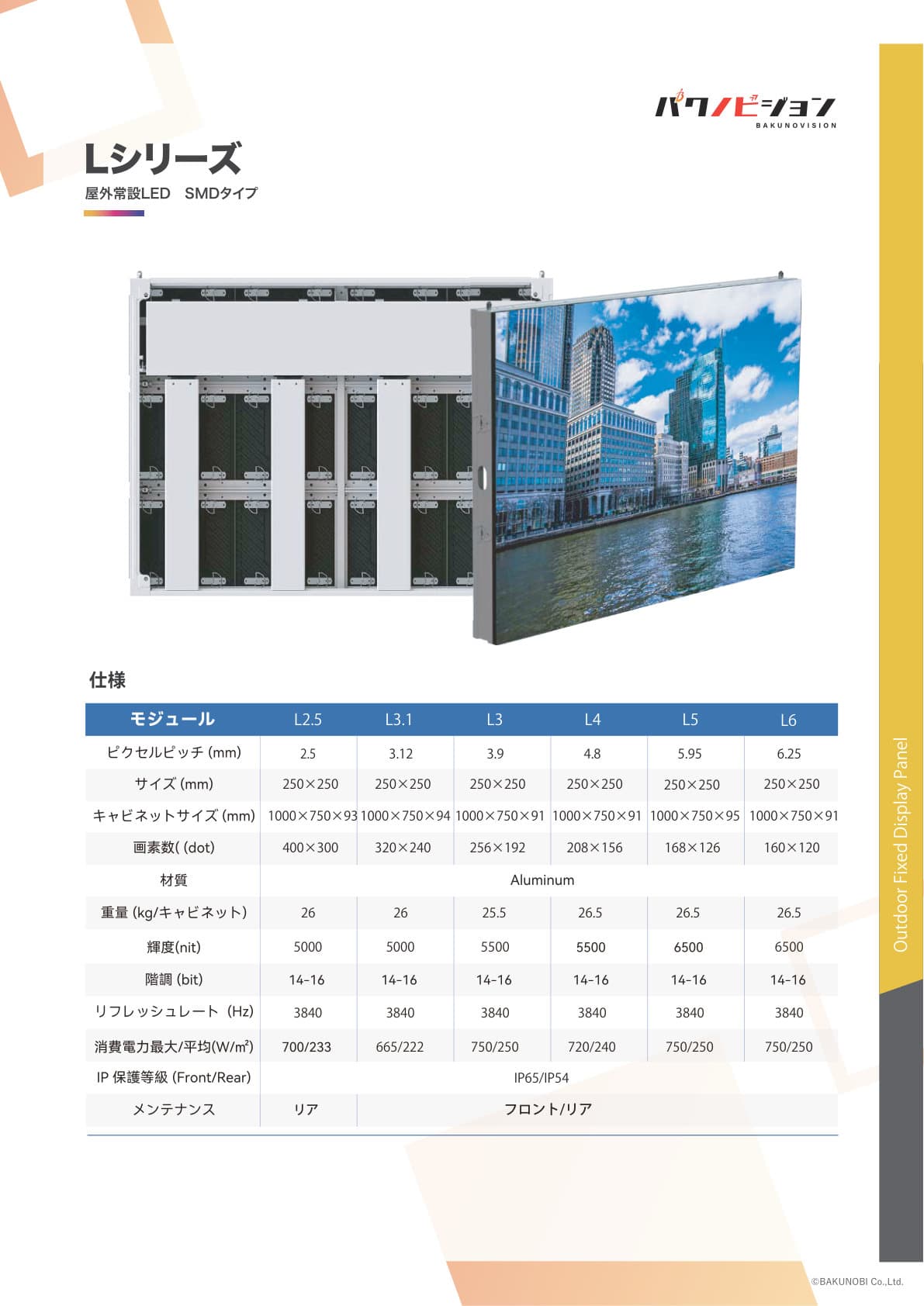 Lシリーズ 製品ビジュアル